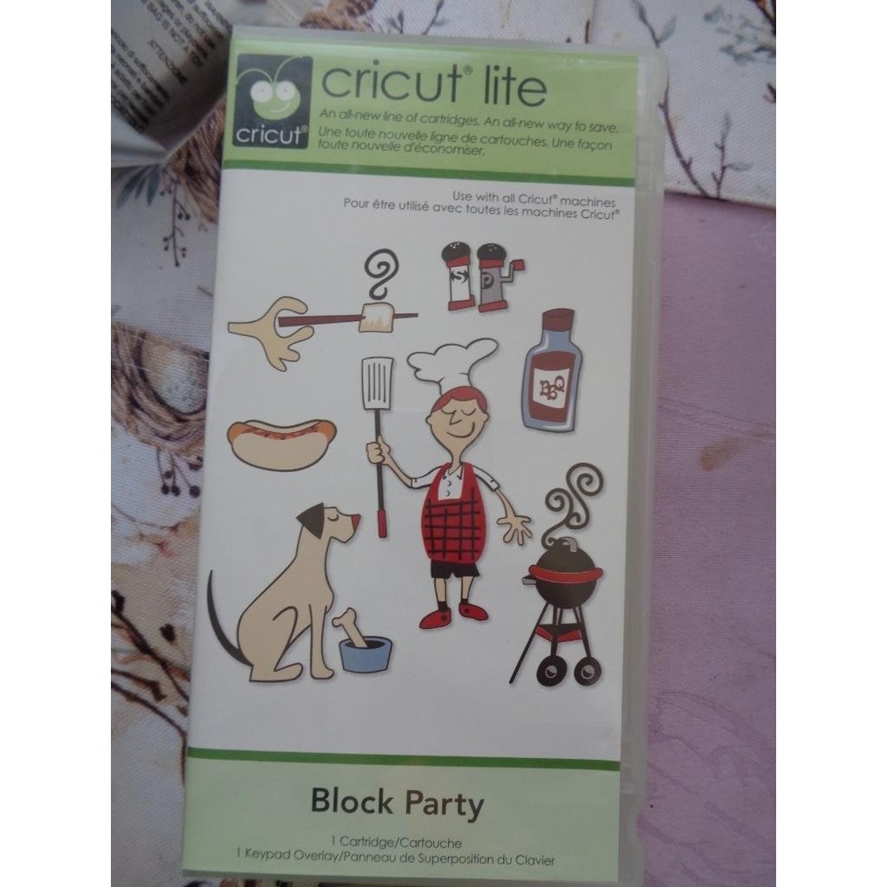 Cricut Lite BLOCK PARTY Cartridge BBQ Scrapbooking